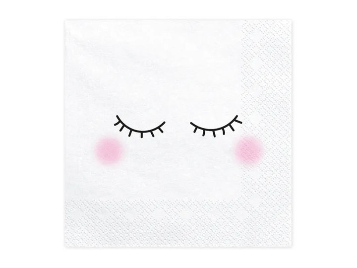 Servilletas con caritas sonrientes, 33x33 cm