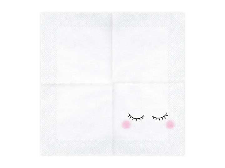 Servilletas con caritas sonrientes, 33x33 cm
