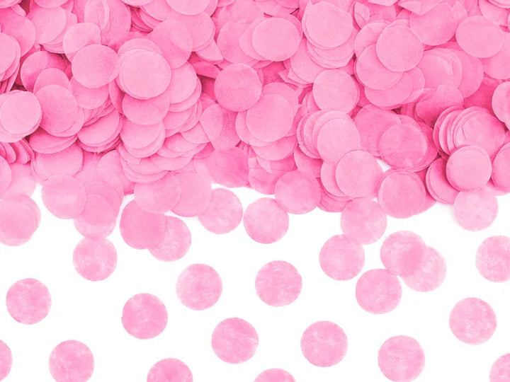 Cañón de confeti para revelar el sexo del bebé - Listo para usar, rosa, 60 cm