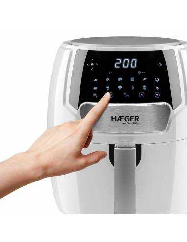 Freidora digital sin aceite Haeger Air Feast blanca - 4,2 L