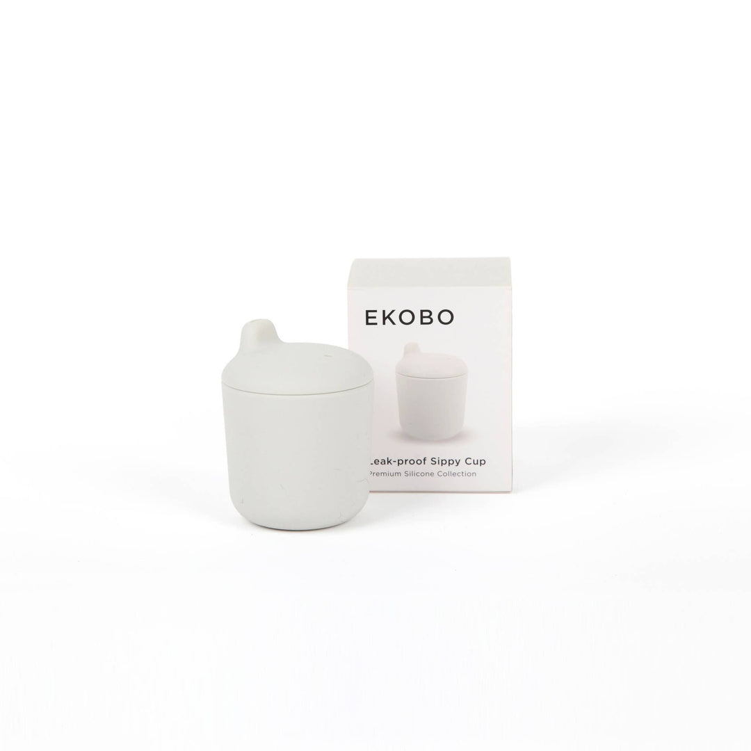 Vaso de silicona para bebé con boquilla antigoteo - Nube