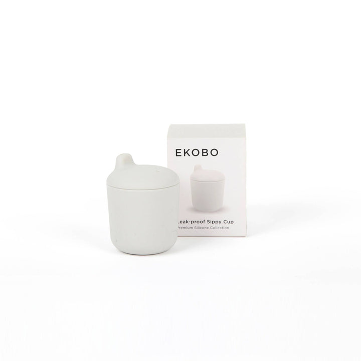 Vaso de silicona para bebé con boquilla antigoteo - Nube