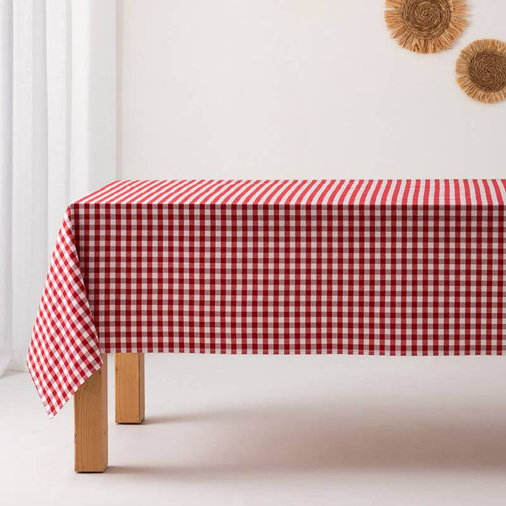 Mantel Antimanchas  140*100 cm Tacto Tela Cuadro Vichy Algodón