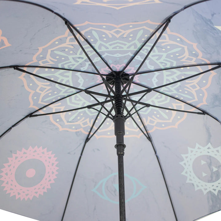 Paraguas Chakra con mango de corcho