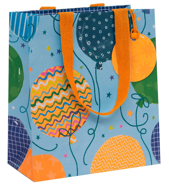 Bolsa Mediana Globos Grandes Azules