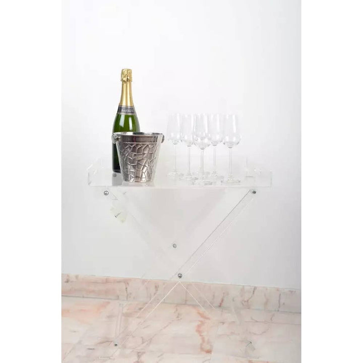 Cubitera con pinza de acero inoxidable martillada 14cm