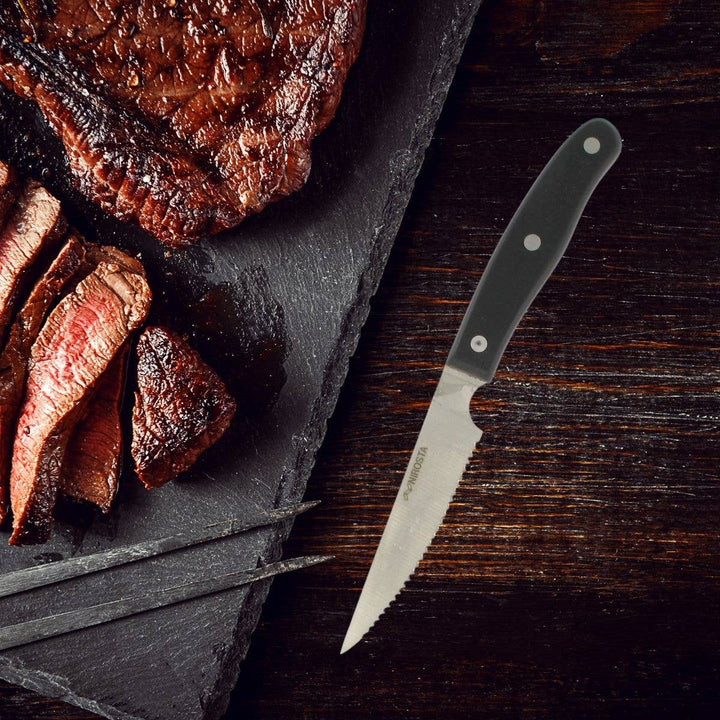 Juego de 6 cuchillos para carne Nirosta Fit de 22 cm