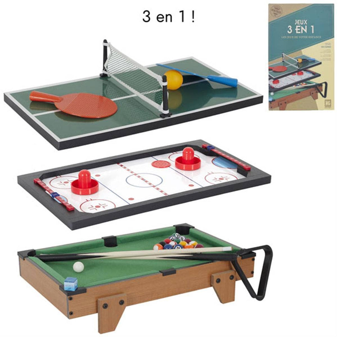 Mesa de juego 3 en 1