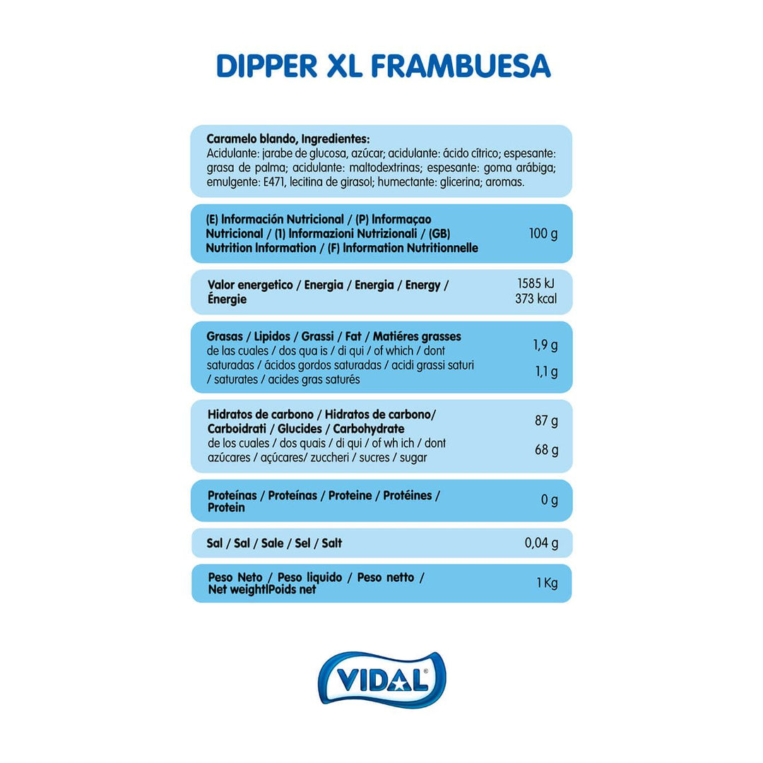 Dipper XL Frambuesa - 157 gr (15 unidades)