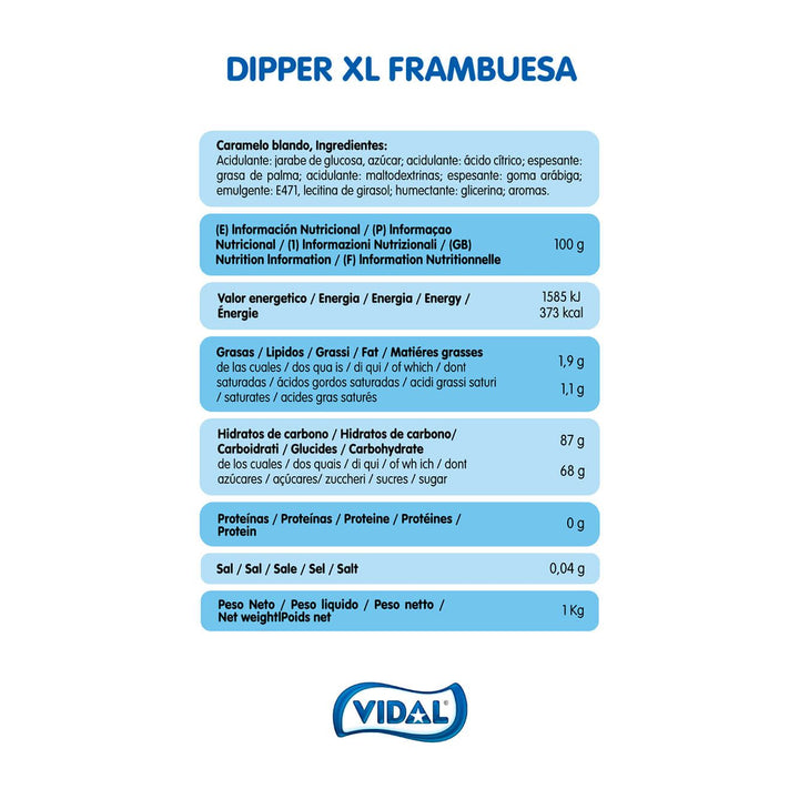 Dipper XL Frambuesa - 157 gr (15 unidades)