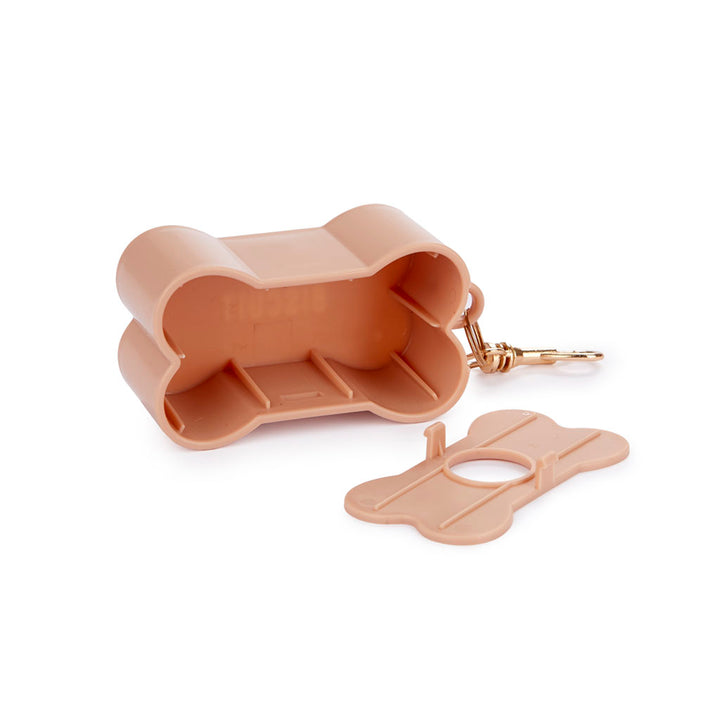 Dispensador bolsas perro Biscuit marrón plástico