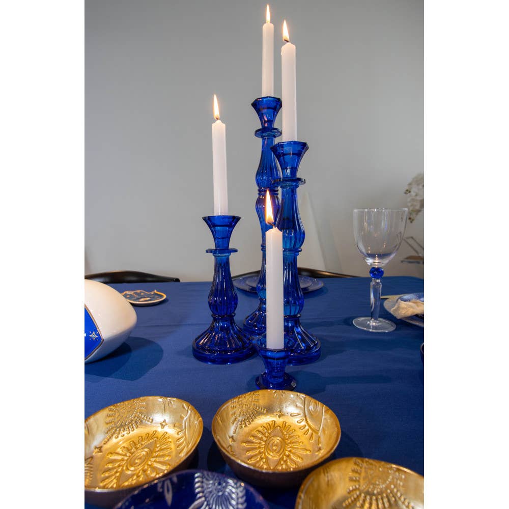 Candelabros azules h5.5cm - set de 2