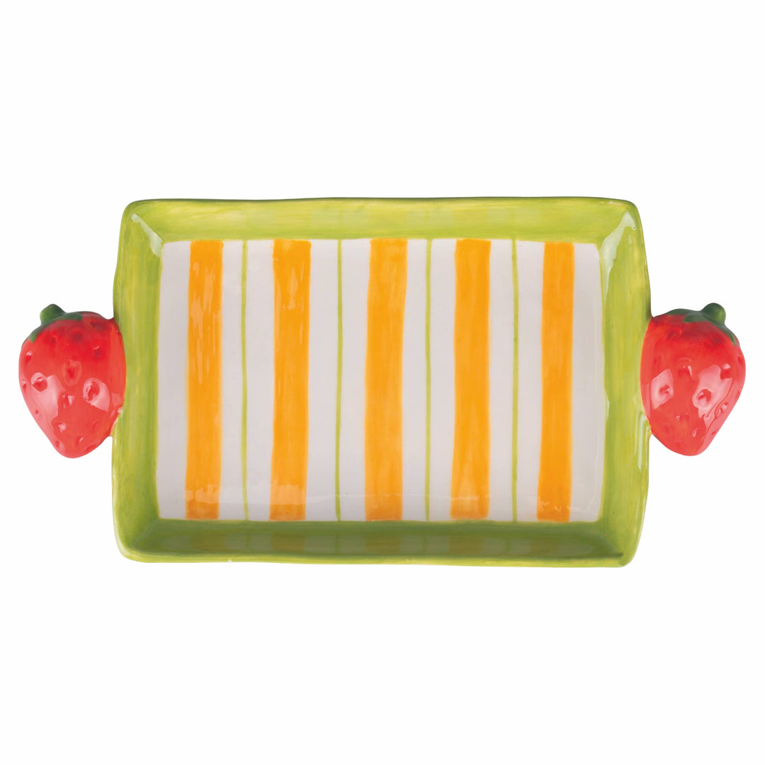 Bandeja Fruit Life con asas de fresa