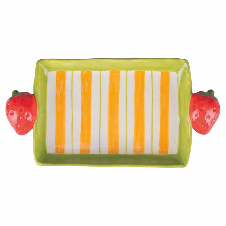 Bandeja Fruit Life con asas de fresa