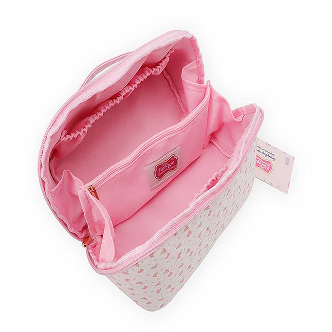 Bolsa con cremallera diagonal Rose de The Vintage Cosmetic Company