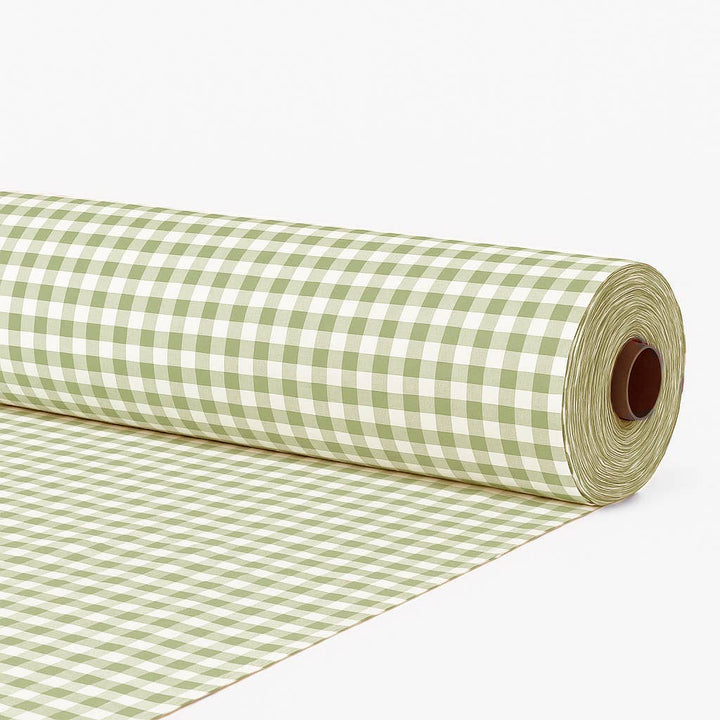 Tela al corte continuo algodón cuadro vichy ancho 280 cm