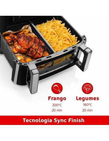 Freidora Digital sin Aceite HAEGER Super Cook 10L - 10 L, 10 Programas, 2 Cubetas, 2600 W