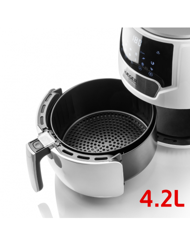 Freidora digital sin aceite Haeger Air Feast blanca - 4,2 L