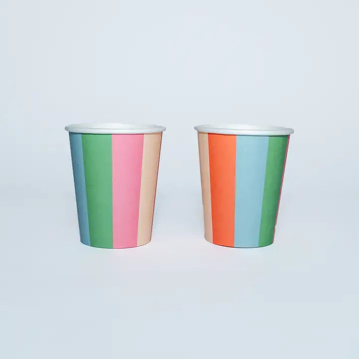 Espejo Espejo y Tazas a Rayas (x 12) - Espejito, Espejito - Fiesta de Princesas