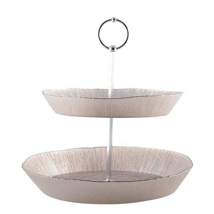 Soporte de dos niveles para postres 25x25x28cm
