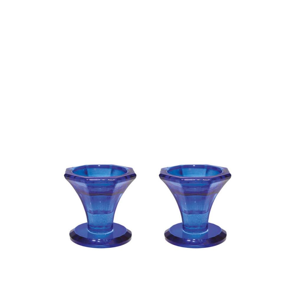 Candelabros azules h5.5cm - set de 2