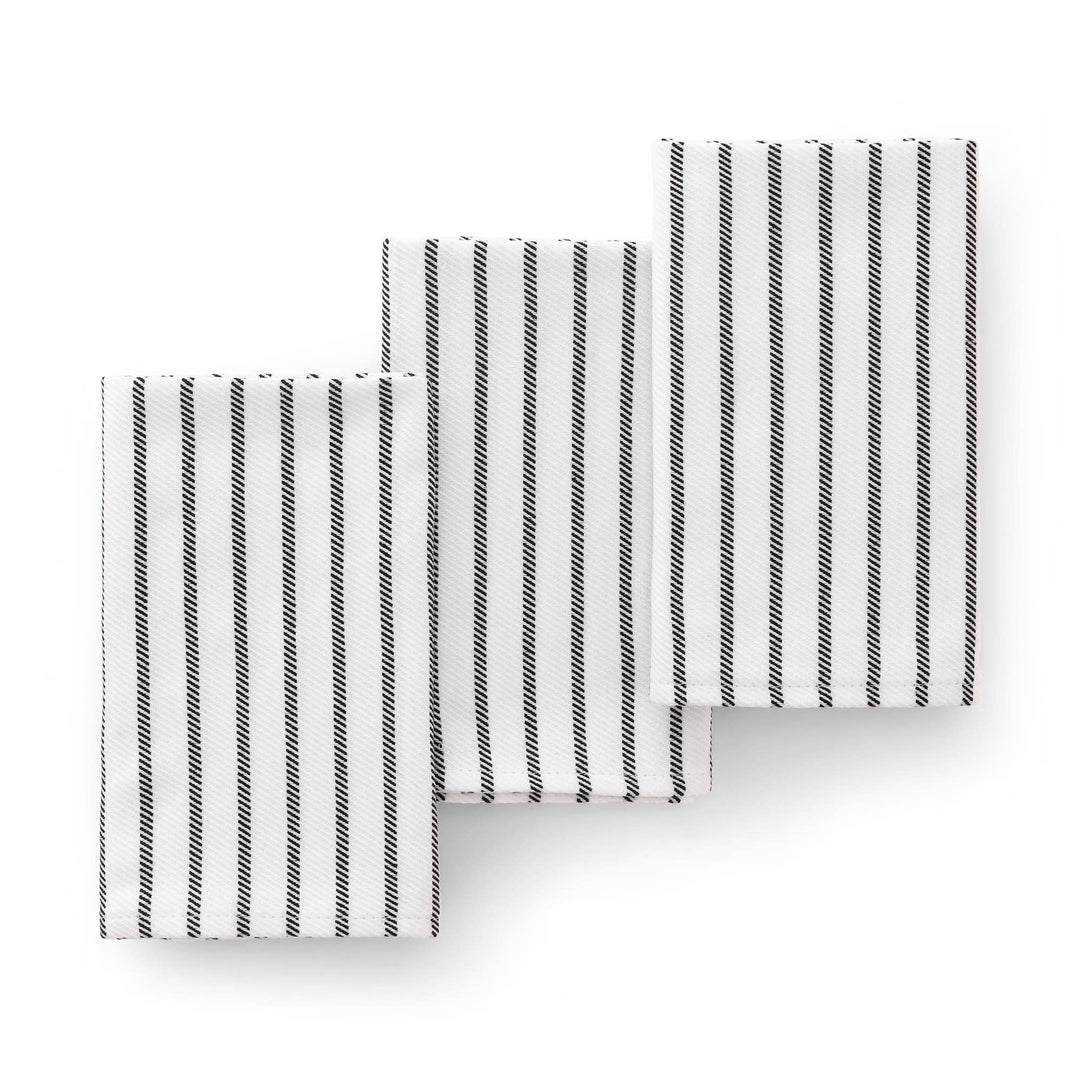 Set 3 paños cocina algodón tacto suave resistente rayas