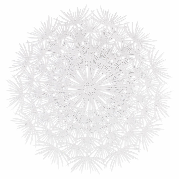 Mantel individual Diente de león Blanco PVC