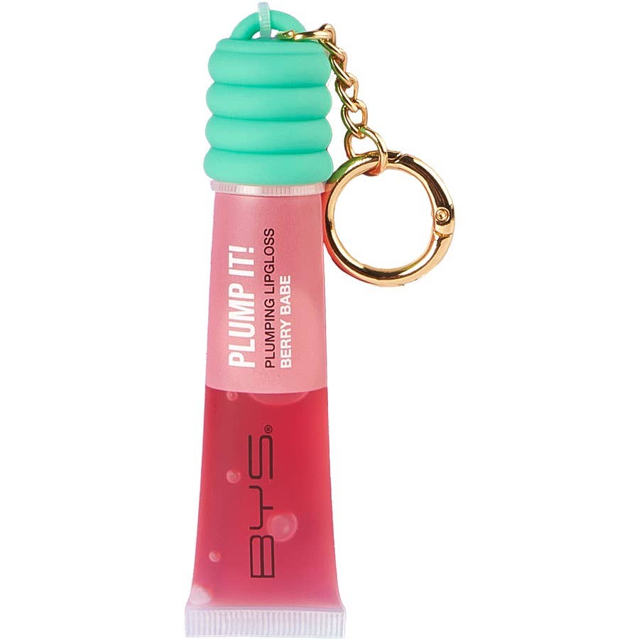 BYS Brillo de Labios Voluminizador &amp; Llavero Usable Berry Babe