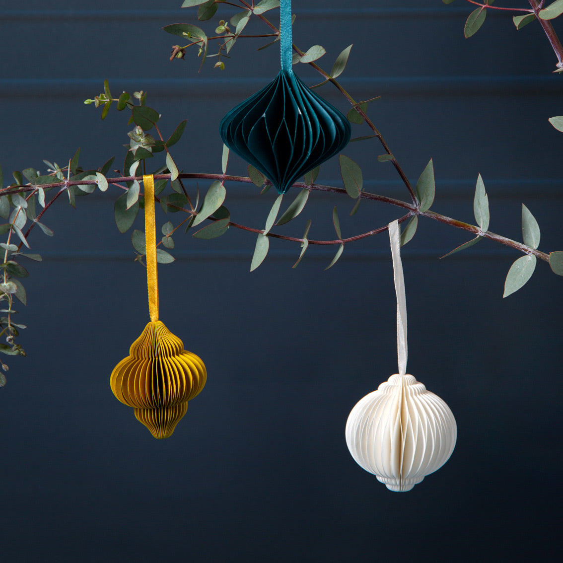 Adornos de nido de abeja - Paquete de 3