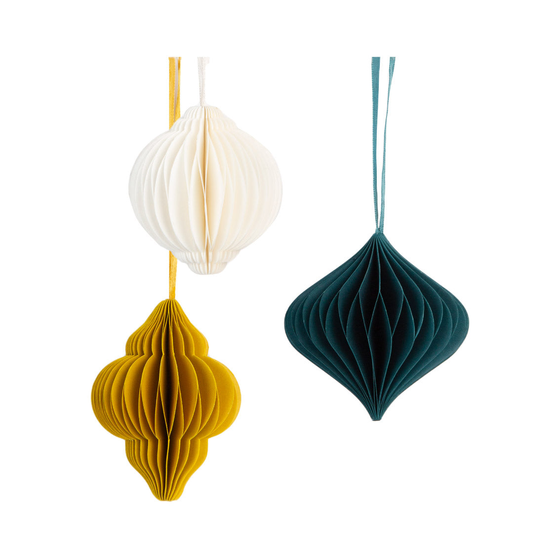 Adornos de nido de abeja - Paquete de 3