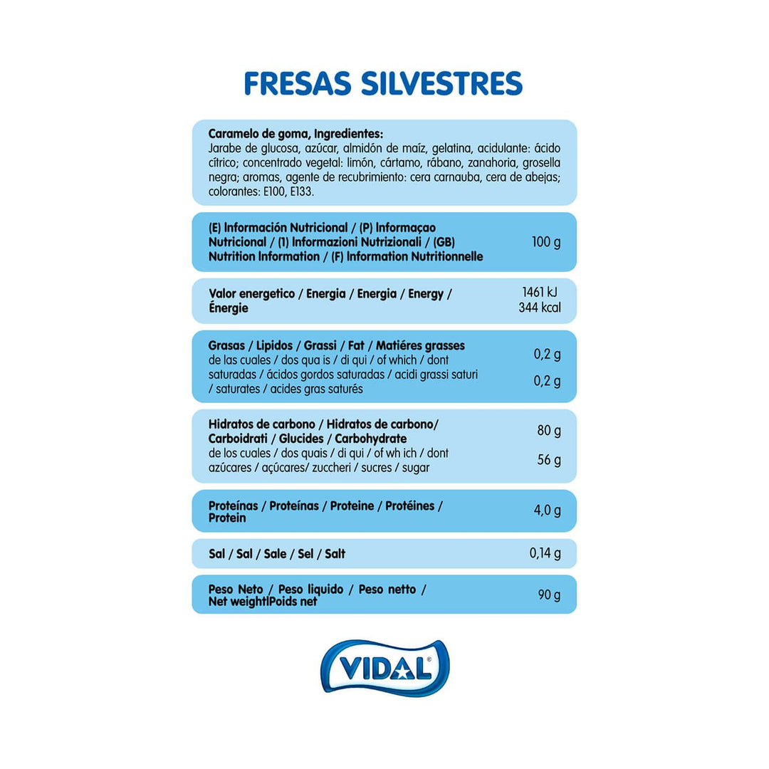 Fresas Silvestres HALAL  bolsa de 90g