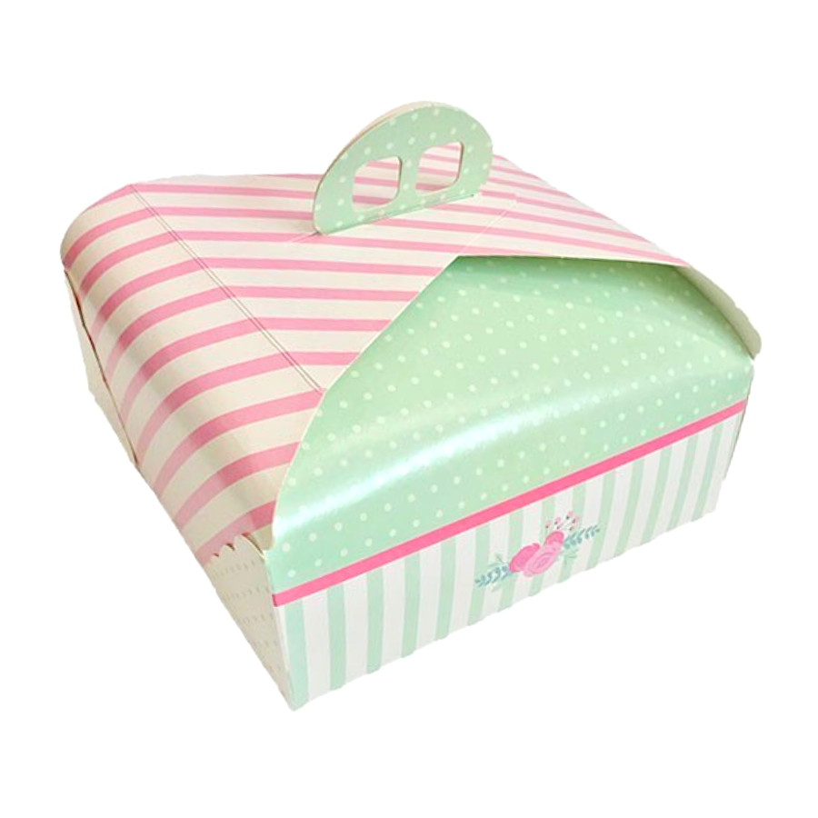 CAJA PARA TARTA CUADRADA CON ASA