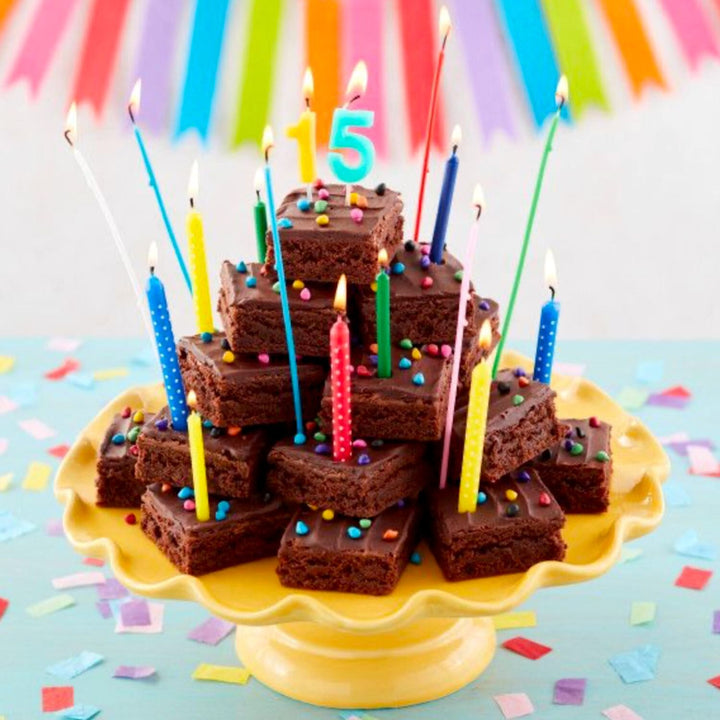 VELAS CUMPLEAÑOS WILTON - NUMEROS DE COLORES