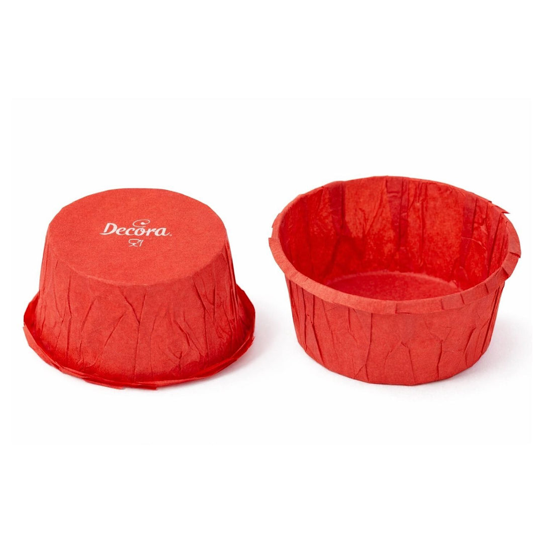 CAPSULAS CUPCAKES HORNEABLES DECORA - ROJAS (25 U)