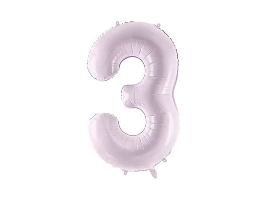Globo de papel de aluminio número , 86 cm, MORADO