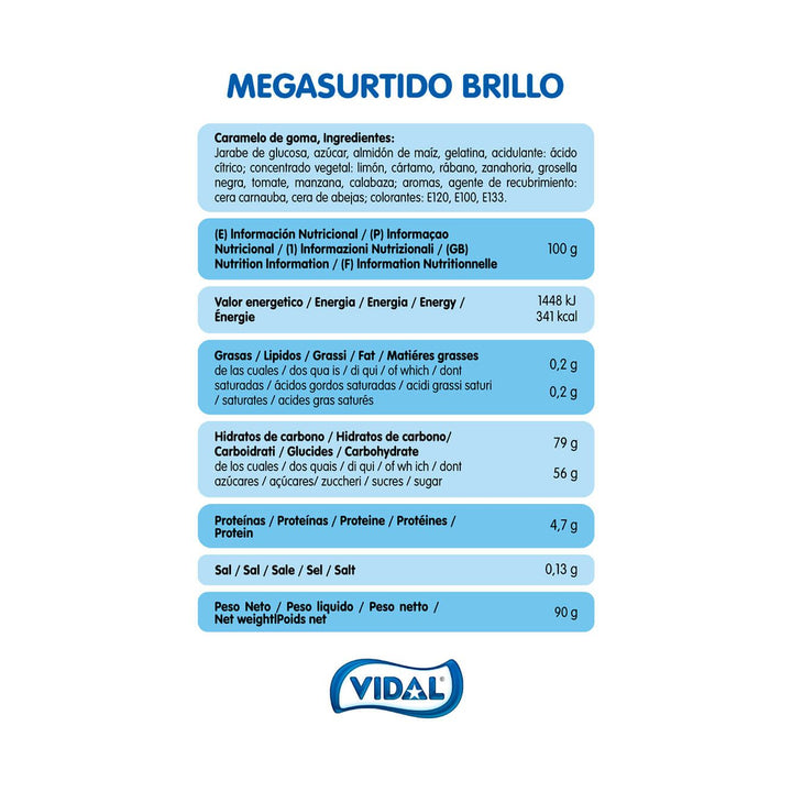 Megasurtido Brillo Halal de 90 g