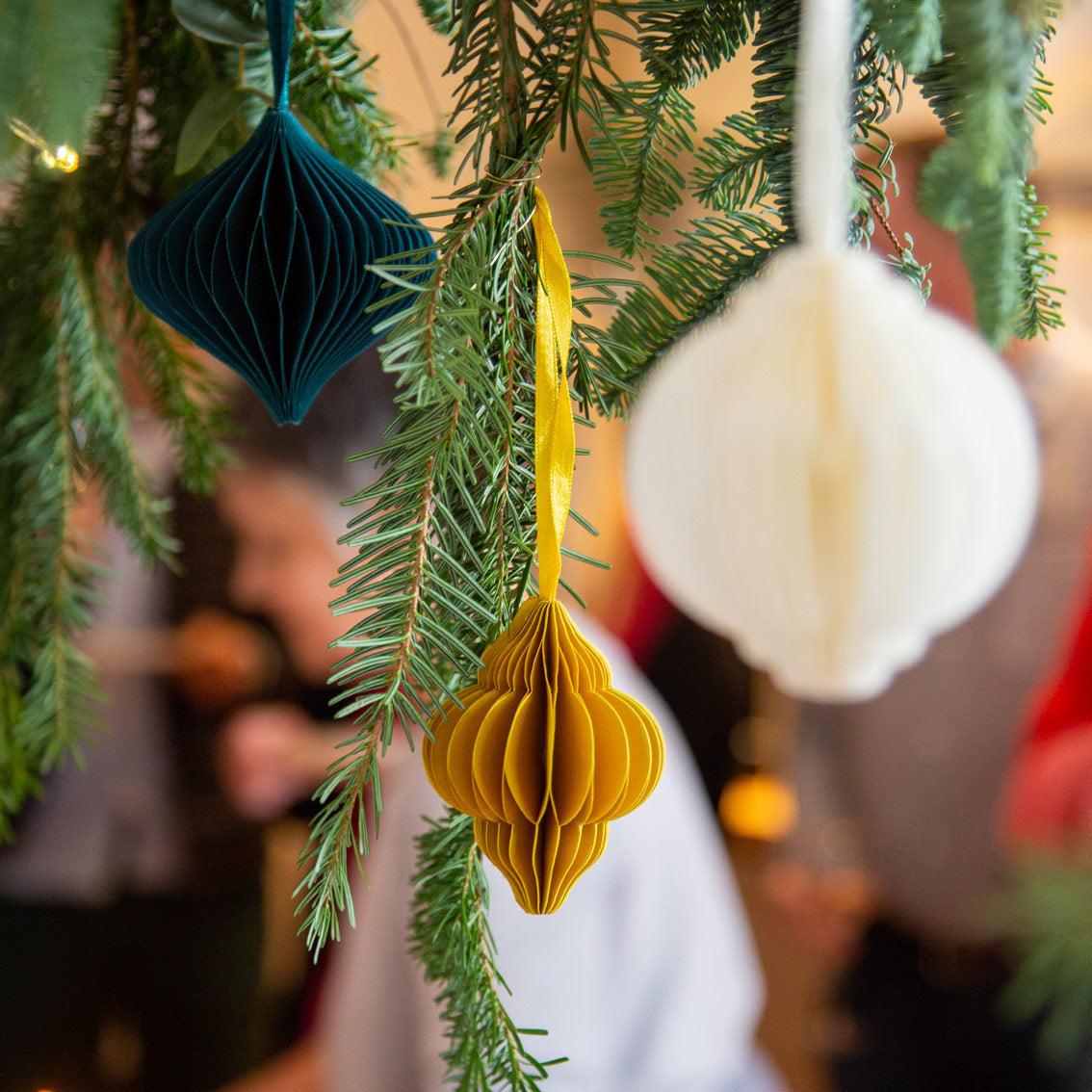 Adornos de nido de abeja - Paquete de 3