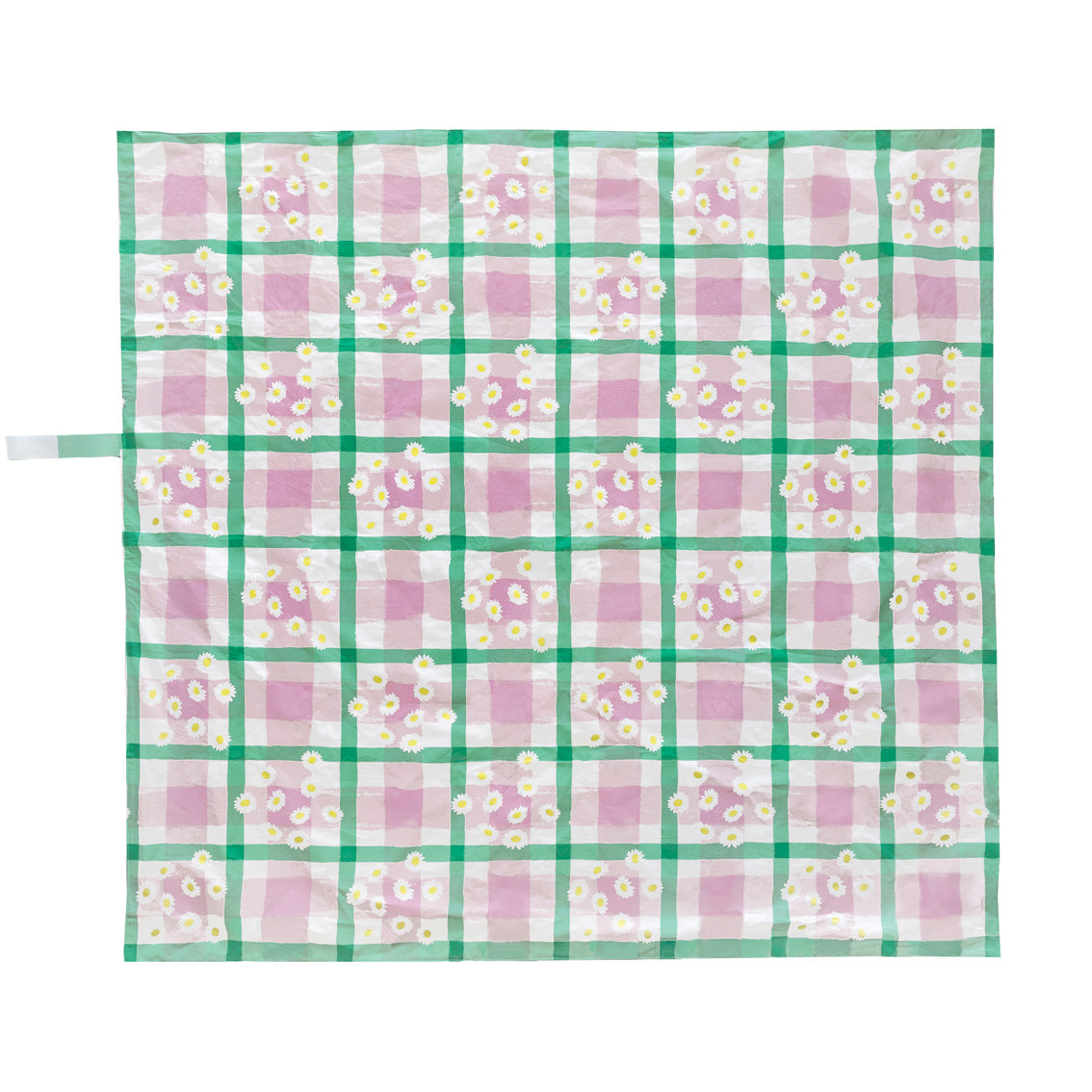 Manta de picnic con margaritas a cuadros