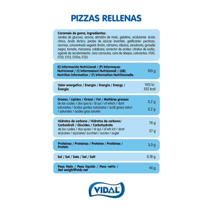 Pizzas Rellenolas  bolsa de 90g