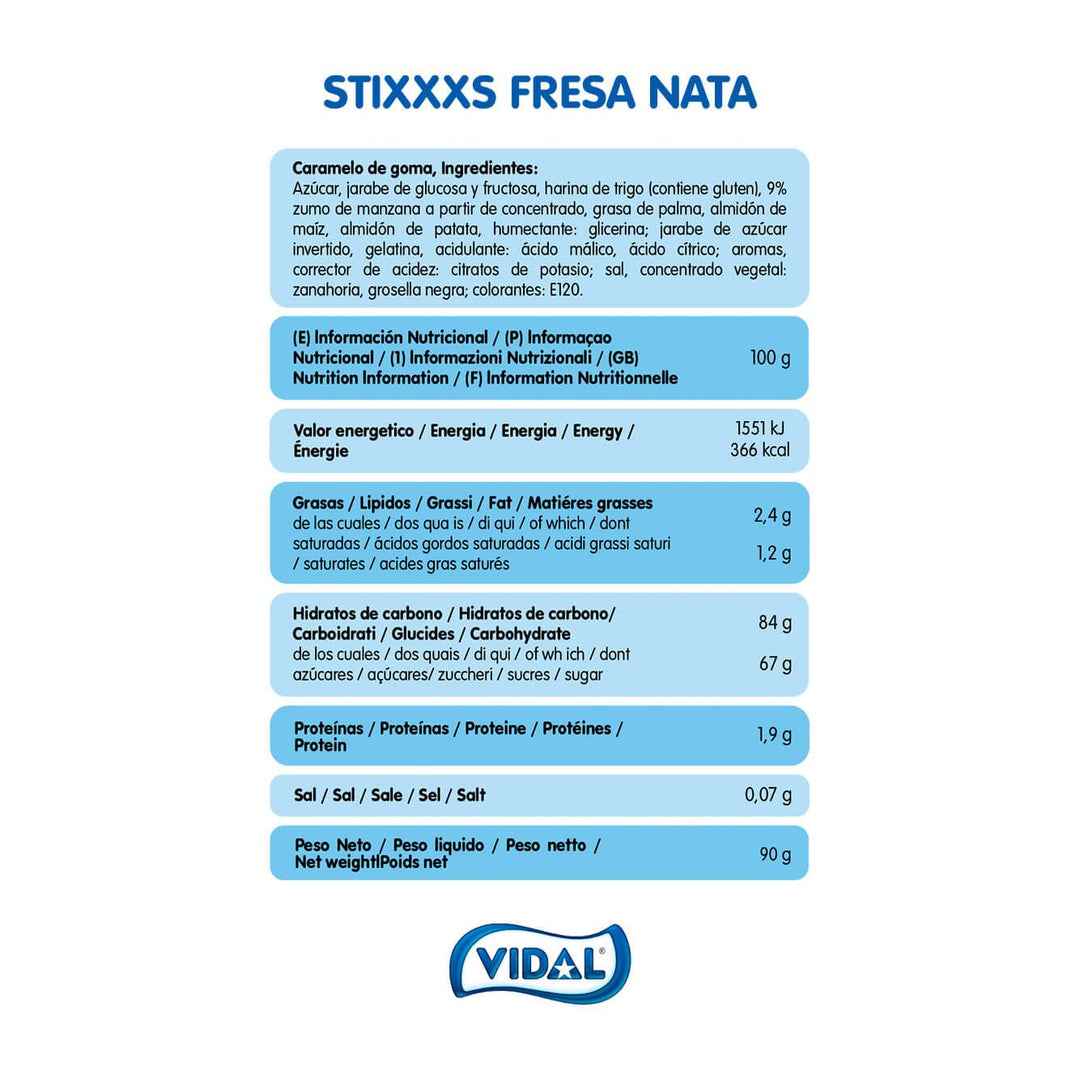 Ritmo Fresa Nata bolsas de 90 g