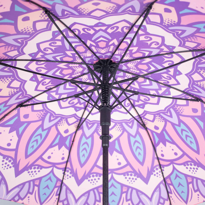 Paraguas Mandala con mango de corcho