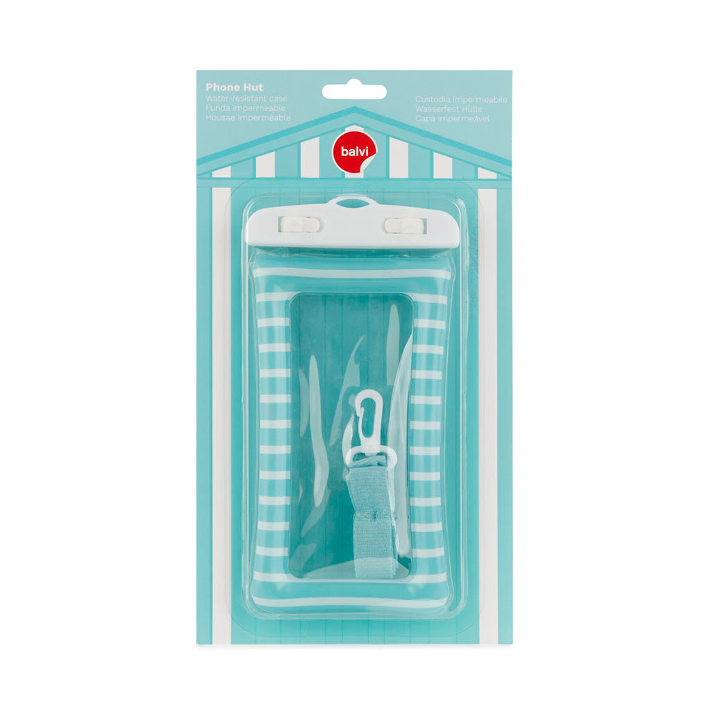 Funda impermeable Phone Hut flotante turquesa