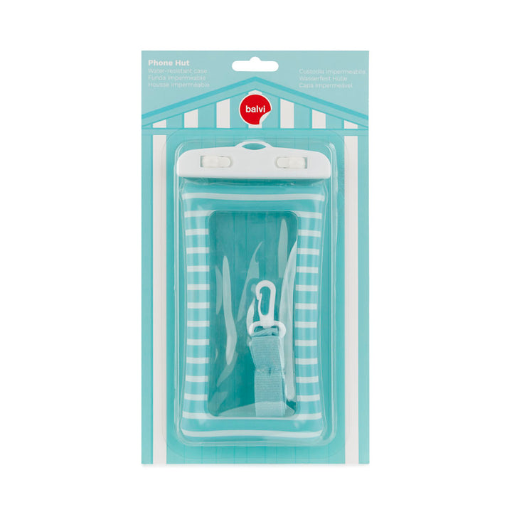 Funda impermeable Phone Hut flotante turquesa