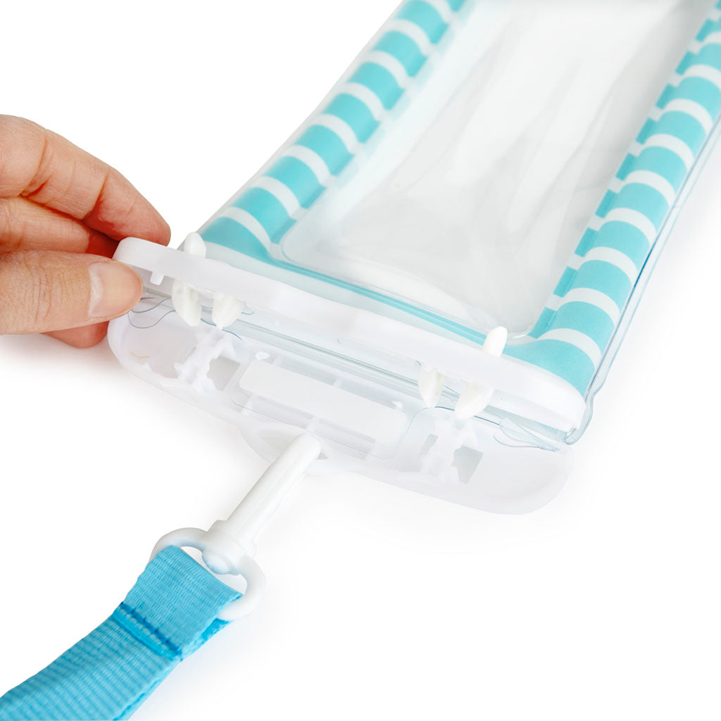Funda impermeable Phone Hut flotante turquesa